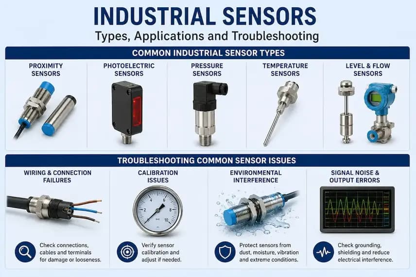 Industrial Sensors: Types, Applications and Troubleshooting