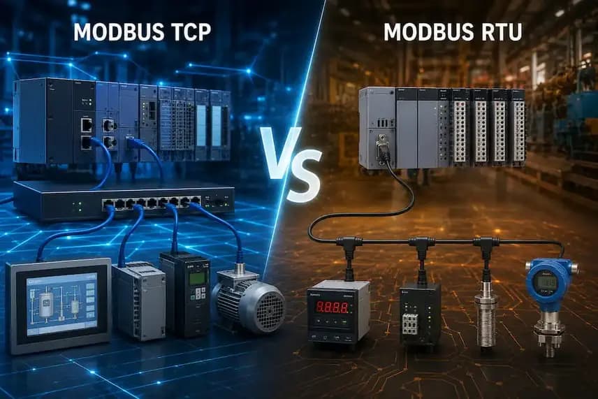Modbus TCP vs Modbus RTU: Key Differences, Advantages and Use Cases