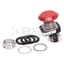 Push Button, 2-Position, 30mm, Push-Pull, Red, Jumbo Mushroom 45755