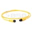 Cordset, DC Micro M12, 4 Pin, Straight, Female, 10m, Yellow