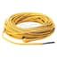 DC Micro (M12), Female, R-Ang, 4-Pin, PVC Cable, Yellow, Unshielded