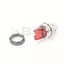 22mm Selector Switch, Knob Type, Red, Chrome, Illuminated