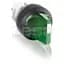 3 Position Selector Switch, Green, bp, Illuminated