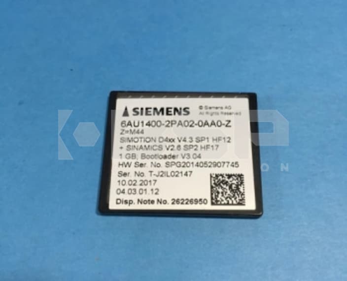 Siemens 6AU1400-2PA02-0AA0-Z Siemens 6AU1400-2PA02-0AA0-Z
