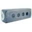 22mm Enclosure, 4 Element, Polycarbonate