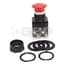 Push Button, Mushroom Head, Red, NEMA 4/4X/13, 1NO/1NC