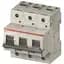Breaker, Miniature, 32A, D Trip, 3P, 240/415VAC, DIN Rail Mount