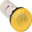 Pilot Light, Yellow Lens and LED, 120VAC