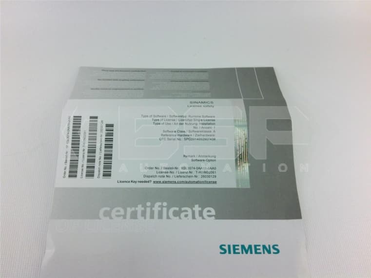 Siemens 6SL30740AA100AA0 Siemens 6SL30740AA100AA0