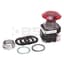 Push Button, Push-Pull, Illuminated, 30mm, Red, Jumbo, Mushroom 5873