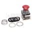 800T 3 Pos Mushroom Head Push-Pull Device, Aluminum (D), 1 NC, 1 NC