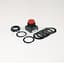 800H 30 mm Momentary Push Button, Extended Head, Blue, 1 NO / 1 NC