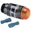 Indicator Light, 1/2" NPT, Amber, Bayonet Style, No LED Included