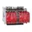 Reversing Safety Contactor, IEC, 104S, 9A, 24V AC/DC, 1NO/5NC Line Side