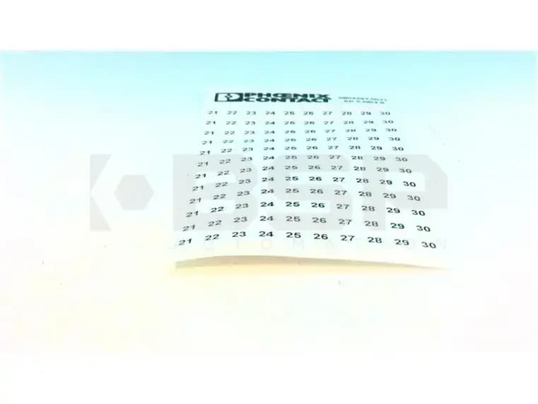 Phoenix Contact ZB 5,08,LGS:FORTL.ZAHLEN 21-30 Phoenix Contact ZB 5,08,LGS:FORTL.ZAHLEN 21-30
