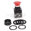 Push Button, Mushroom Head, Black, NEMA 4/4X/13, Operator Only