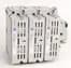 Disconnect Switch, Class J,, 60A, Kitted,3P, Fuse Status Indication, Pistol Handle Red/Yellow