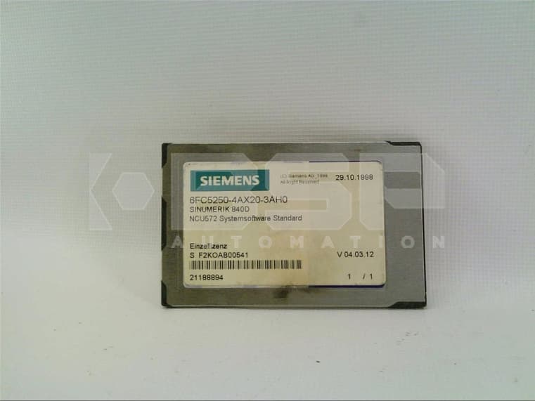 Siemens 6FC5-250-4AX20-3AH0 Siemens 6FC5-250-4AX20-3AH0