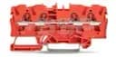6.2MM 4-Conductor Feedthrough Terminal Block, Red