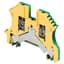Terminal Block, Grounding, 22 - 12AWG, Green/Yellow, 2.5mm
