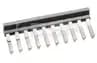 Terminal Block, Side Jumper, Insulating Sleeve, White