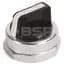 Selector Switch, Standard Knob, Black, White Insert, 30mm