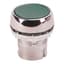 Push Button, Flush, Green, Momentary, Non-Illuminated, Metal, 22.5mm