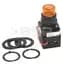 Pilot Light, Amber, Push to Test, 12-130V AC/DC, LED, Type 4/4X/13