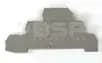 Terminal Block, End Barrier, Gray, for 1492-WTF3