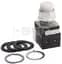 Push Button, Extended White Head, 12-130V AC/DC, LED, 30mm
