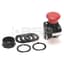 Push button, 2 postion, Twist to Release, Push/Pull, Red, 1NO/1NC Explosion Proof Contact