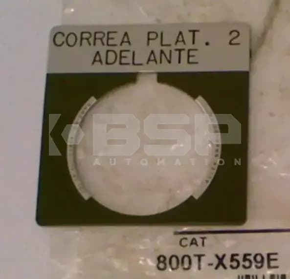Allen Bradley 800T-X559E-CORREA/PLAT.2 ADELANTE Allen Bradley 800T-X559E-CORREA/PLAT.2 ADELANTE
