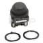 Push Button, Booted Flush Head, Black, 1NO/1NC Contacts, 30mm