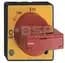 Door Coupling Handle, Red Yellow , IPX4, NEMA Type 1, 3R, Extension Shaft Coupling