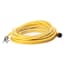 Cordset, DC Micro M12, 4 Pin, Straight, Female, 5m, Yellow