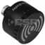 Panel Mount Sounder, 45mm, 120VAC, Black, 22.5mm Round Mounting Hole