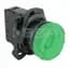 Pilot Light, Plastic Operator, Latch, Green, 22.5mm, 120VAC