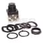 Push Button, Extended Head, Black, 1NO/1NC, Contacts