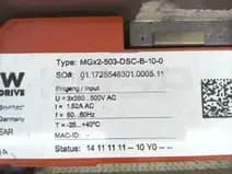 SEW-EURODRIVE MGX2-503-DSC-B-10-0 SEW-EURODRIVE MGX2-503-DSC-B-10-0