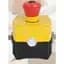  E-Stop Station, Plastic, Metric, DC Micro, DC Micro-Male, Twist-to-Release, 40mm Mushroom Head, 2NC/1NO