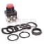 Push Button, Extended Head, Red, 1NO/1NC, Contacts