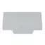 Terminal Block, End Barrier, Gray, DIN Rail Mount, 20 per Pack 1272676