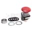 Push Button, Push-Pull/Twist Release, Jumbo, Mushroom, 30mm, Red