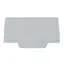 Terminal Block, End Barrier, Gray, DIN Rail Mount, 20 per Pack 1300307