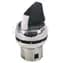 Selector Switch, 2 Position, Maintained, Metal, 22.5mm, Knob, NO/NC