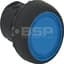 800F Push Button, Illuminated Flush, 1 NO, Std, White LED, Blue, In