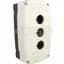 800F 1-Hole Enclosure E-Stop Station, Plastic, Metric, DC Micro, 4