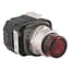 Push Button, Illuminated, Extended Red Head, 120VAC, Transformer
