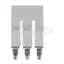 Terminal Block Jumpers, 2P, Gray, Screw Type, Center, for 1492-W4
