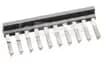 Terminal Block, Insulated Side Jumper, 6, 10P, Gray